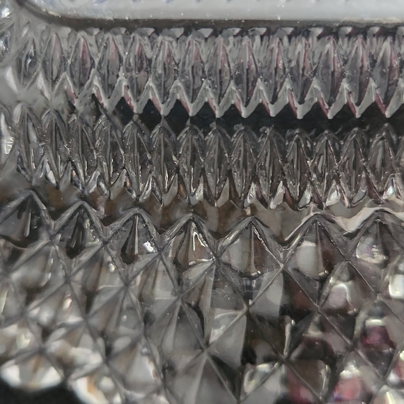 Square Ruffled Wavy Sawtooth Edge Dish by Indiana Manufactured in 1940's - Picture 5 of 10